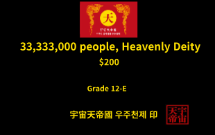 33,333,000명 신과 여신